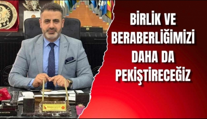 BA�KAN �ET�N: BAYRAMLAR DAYANI�MA VE FEDAKARLI�IN EN Y�KSEK �FADES�D�R