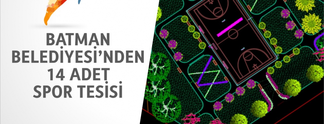Batman Belediyesinden 14 adet spor tesisi müjdesi