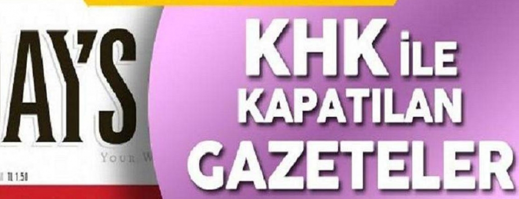 Batman Gazeteleri de KHK\'lar dan Nasibini Aldı.