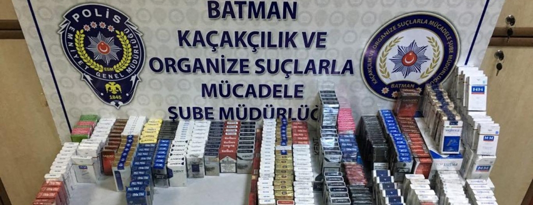 Batman\'da esrar ve kaçak sigara ele geçirildi