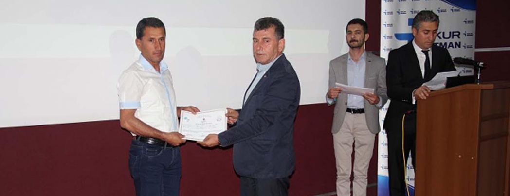 Ustalık eğitimini başarıyla tamamlayanlara sertifika verildi