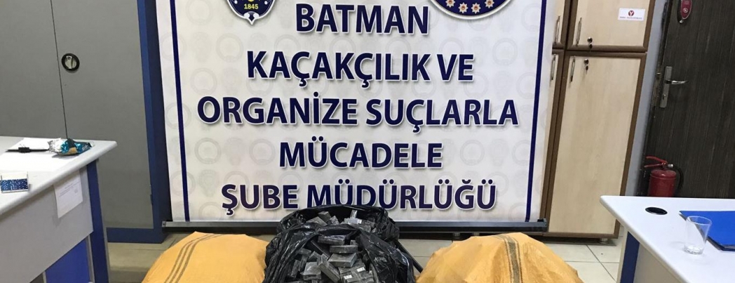 Batman\'da kaçak sigara ele geçirildi