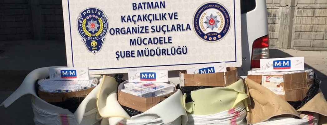 Batman’da kaçak sigara ele geçirildi