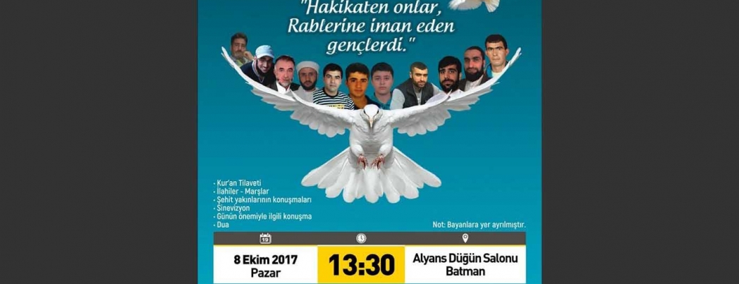 Batman\'da 6-8 Ekim şehitleri anılacak