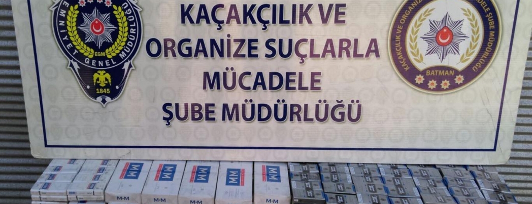 Batman’da kaçak sigara ve esrar ele geçirildi