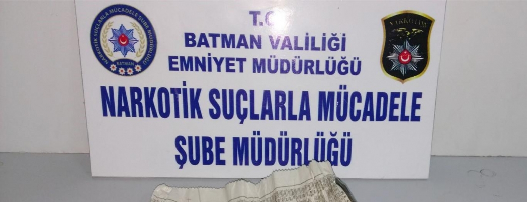 Batman’da 4 şüpheli uyuşturucudan yakalandı