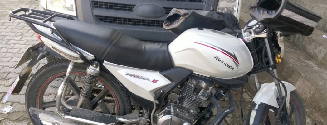 Taksitlerini yeni bitirdiği motosikleti çalındı