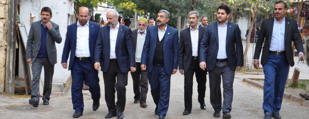 HÜDA PAR\'dan Beşiri ilçe esnafına ziyaret