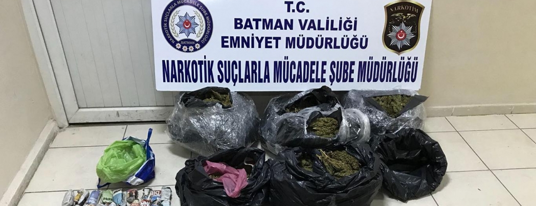 22 kilo esrar ele geçirildi