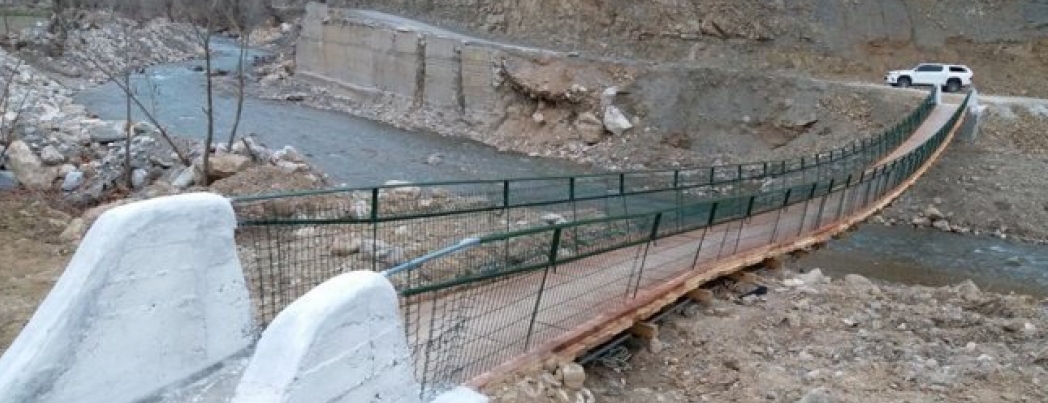 Sason\'da Asma köprüler hizmete açıldı