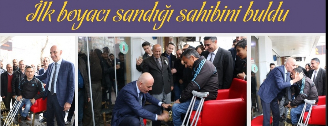 İLK YENİ BOYA SANDIĞI, SAHİBİNE HEDİYE EDİLDİ