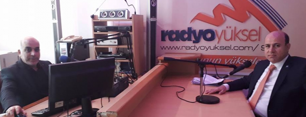 SMMM Oda Başanı Servet Kurt RADYO YÜKSEL’e  konuk oldu