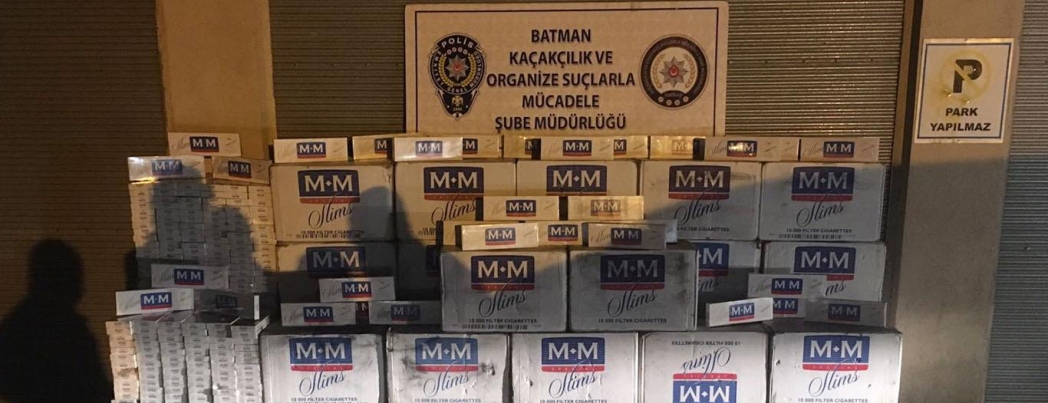 Batman\'da kaçak sigara ele geçirildi