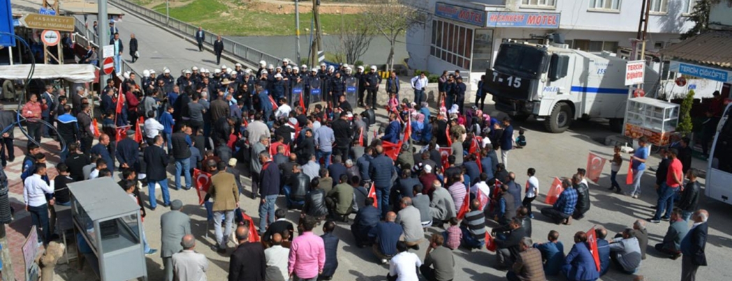Hasankeyflilerin hak talebi eylemine polis müdahalesi