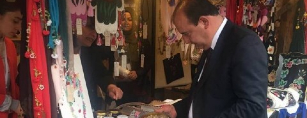 Başkan Uçar, ‘Doğu’dan İstanbul’a Kadın Eli’ sergisini ziyaret etti