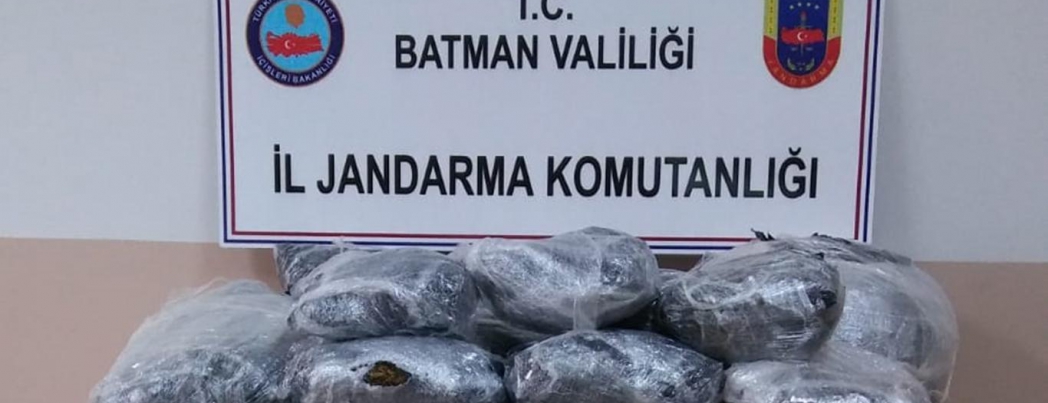 Batman'da esrar ele geçirildi
