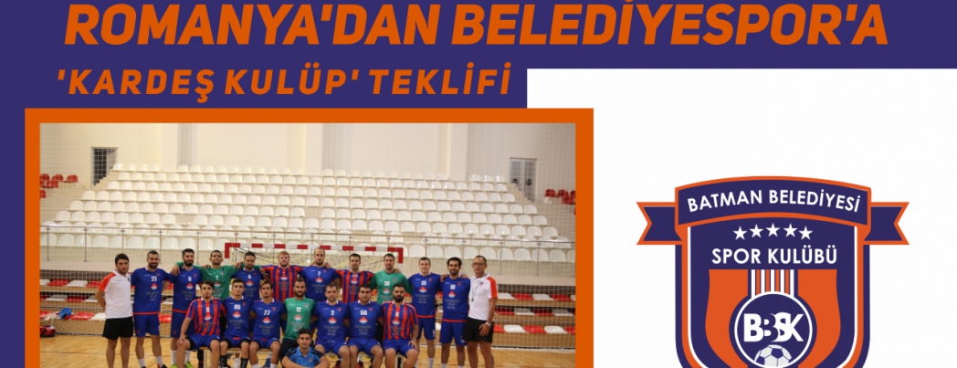 ROMANYA’DAN BELEDİYESPOR’A ‘KARDEŞ KULÜP’ TEKLİFİ