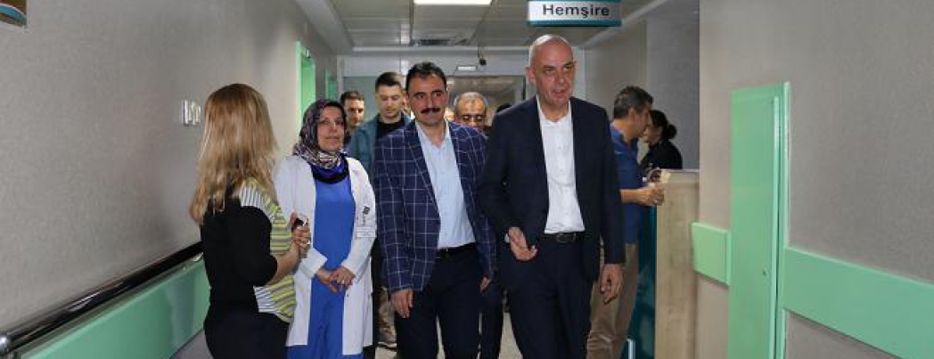 AKSOY, HASTA ZİYARETLERİNE ÇIKTI