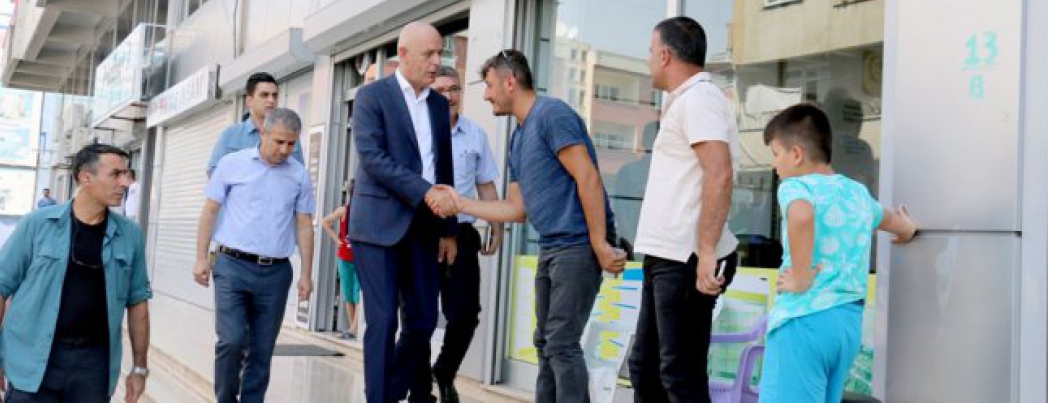 Aksoy, Belediye ek hizmet binasını inceledi