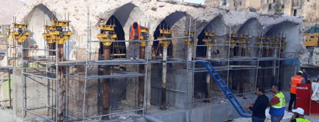 Er-Rızk Camii\'nin taşınması işlemleri sürüyor