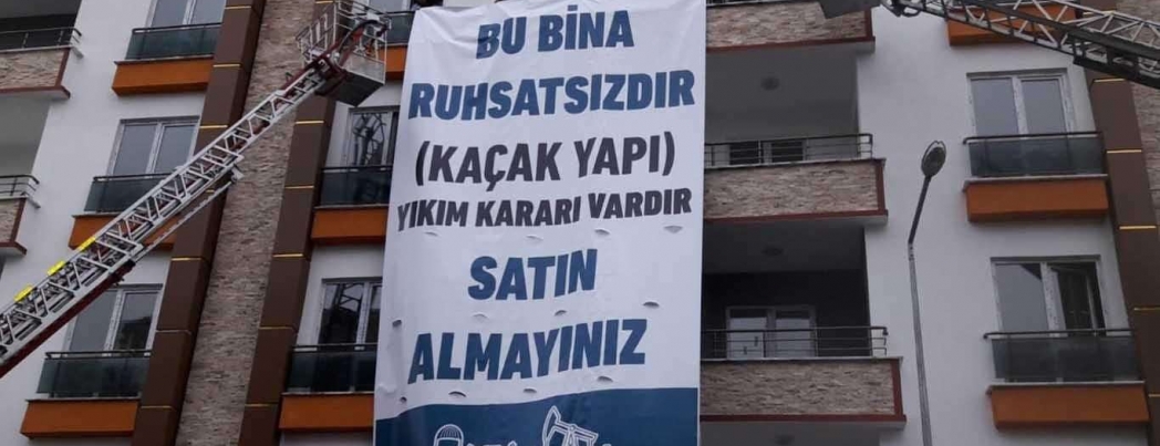 BELEDİYEDEN KAÇAK YAPILARA YIKIM KARARI