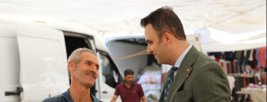 Kaymakam İmrak, Pazarda Esnaf ve Vatandaşlarla Buluştu