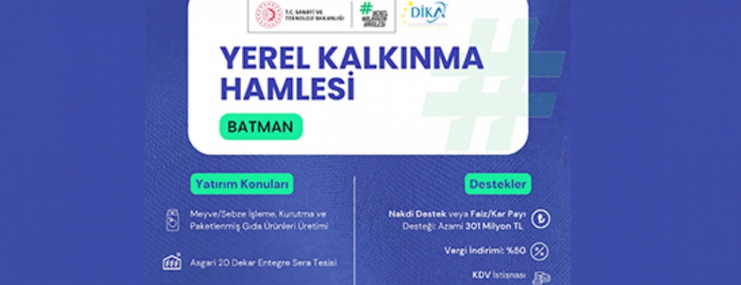 DİKA’DAN 301 MİLYON TL’YE KADAR DESTEK