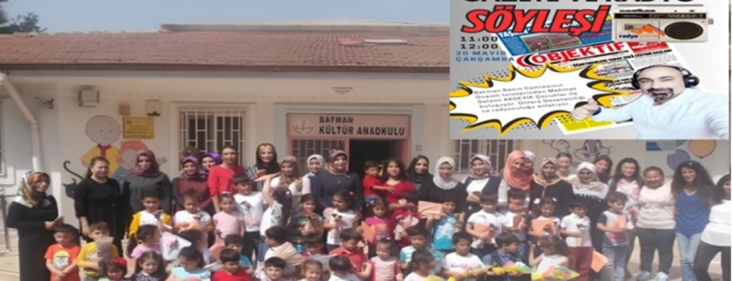K�lt�r Anaokulu�nda �Gazete ve Radyo S�yle�isi� D�zenleniyor