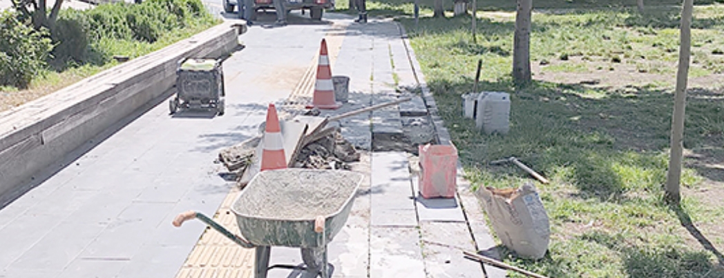 ŞAFAK’TA BAZALT YAMA ÇALIŞMASI