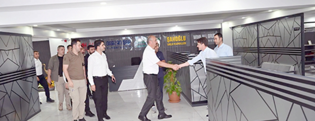 YANGINDAN ZARAR GÖREN FİRMALARA GEÇMİŞ OLSUN ZİYARETİ