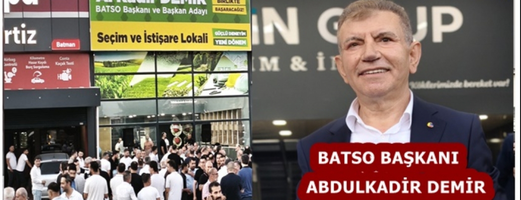 BATSO BA�KANI DEM�R : T�RK�YE'DE �LKLER� YAPTIK