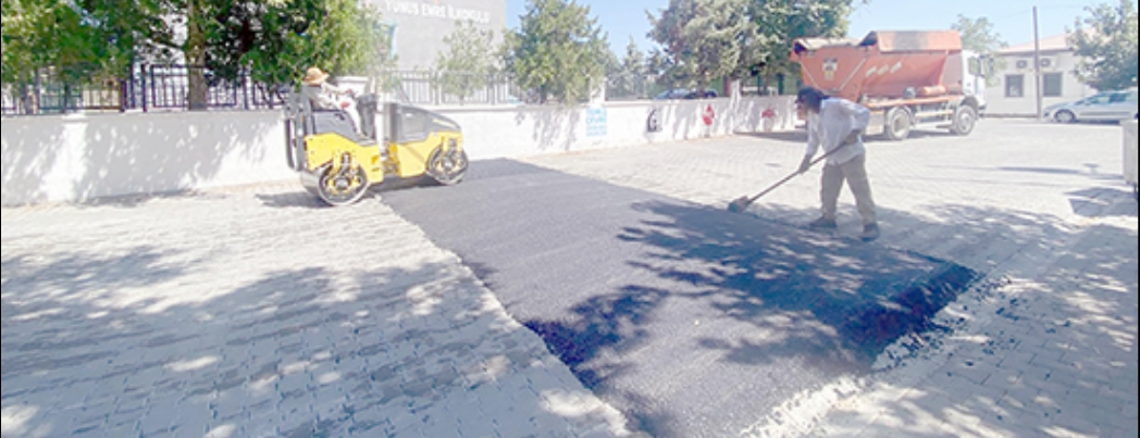OKUL YOLLARINDA BAKIM VE GÜVENLİK ÇALIŞMASI