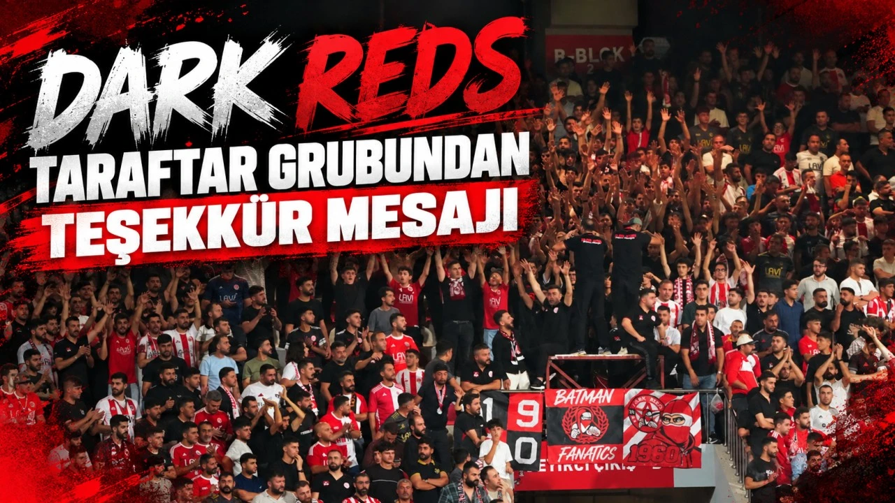 DARK REDS TARAFTAR GRUBUNDAN TEŞEKKÜR MESAJI